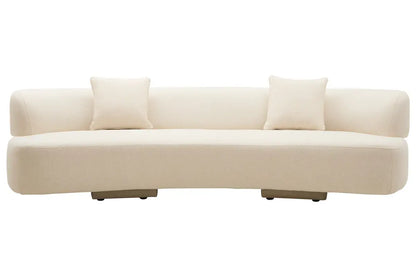 Ozzano Cream Linen 3 Seater Sofa