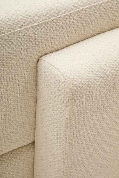 Ozzano Cream Linen 3 Seater Sofa