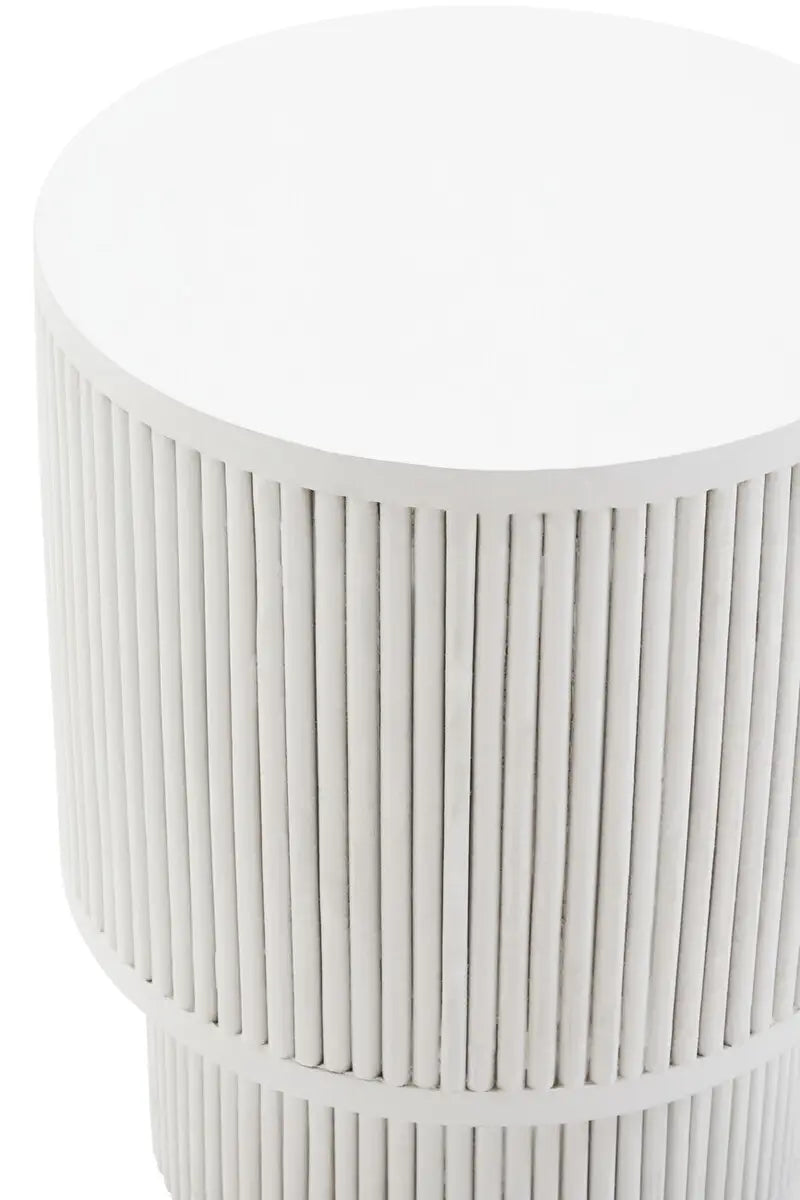 Walsa Whitewash Side Table
