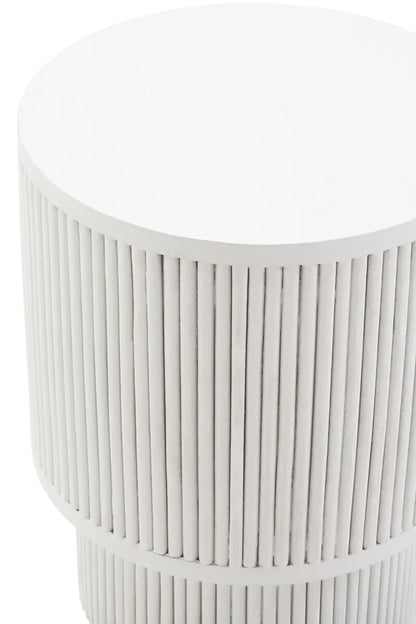 Walsa Whitewash Side Table