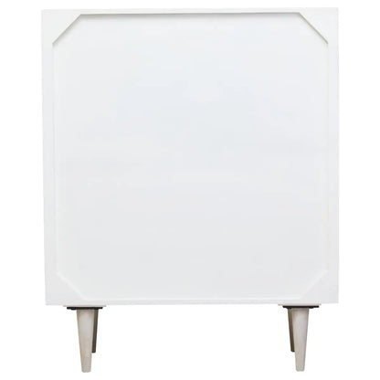 Sita Two Door Whitewash Abstract Cabinet