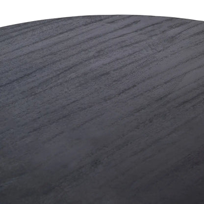 Perdoba Oval Mango Wood Black Finish Dining Table