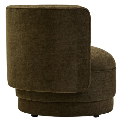 Drake Forest Green Curved Chair