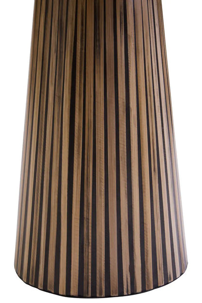 Bambusa Bamboo Inlay Round Side Table