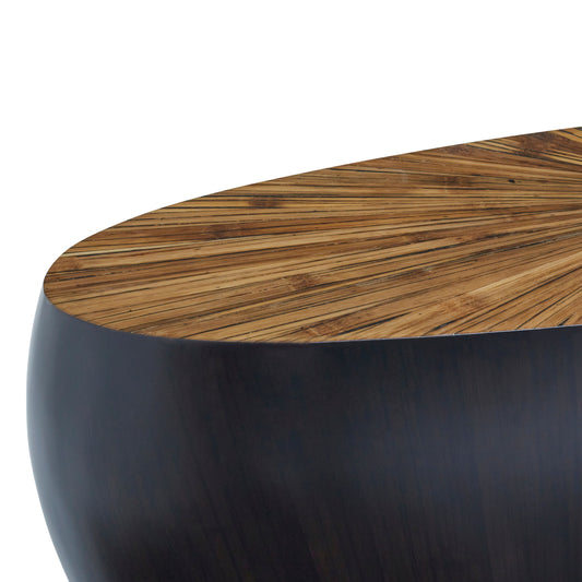 Ebony Bamboo Slab Console Table