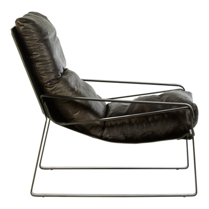 Hoxton Dark Brown Leather Chair