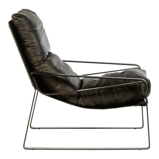 Oxton Dark Brown Leather Chair